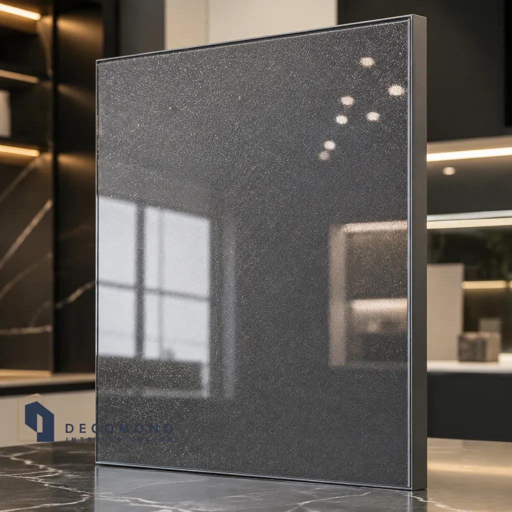 نمونه از ورق کابینت هایگلاس متالیک الکلیلی
