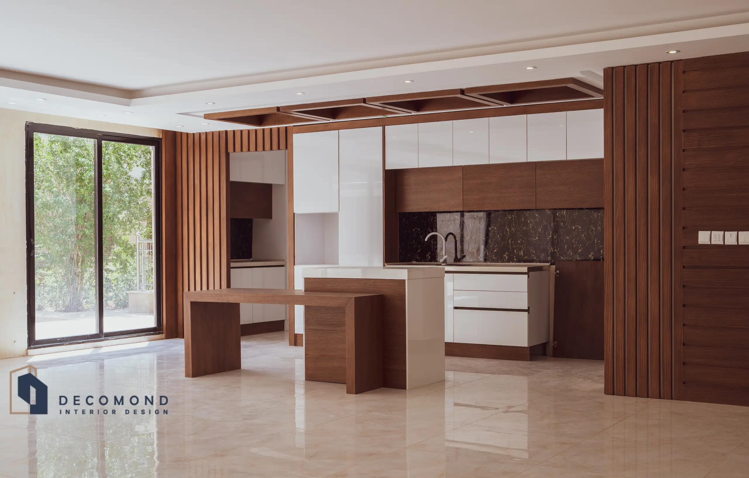 عکس از اجرای کابینت ام دی اف شرکت دکوموند در خیابان وحید